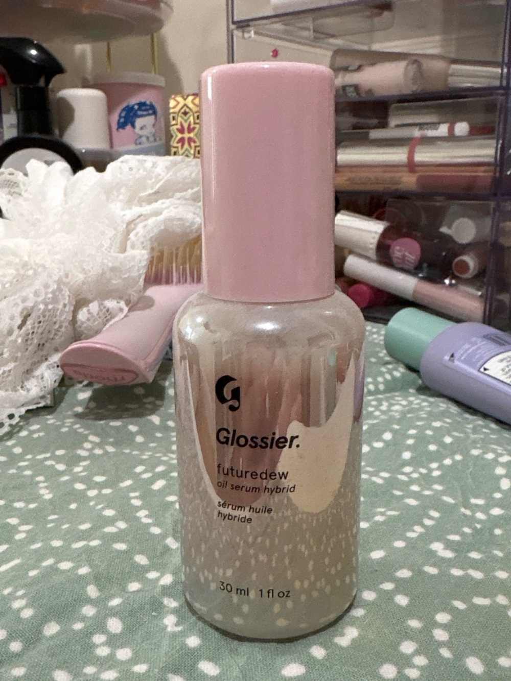Glossier Futuredew Radiant Dew Serum — Pink Cap